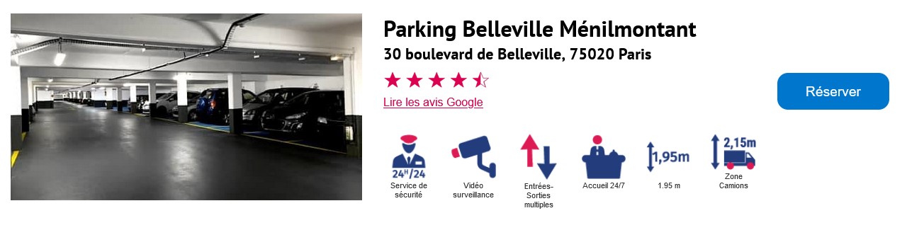 Parking public paris 11